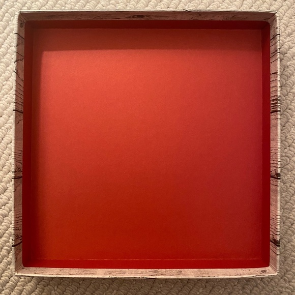 Design Focus I Holiday Gift Box I Happy Holidays Square Empty Gift Box - Picture 4 of 16